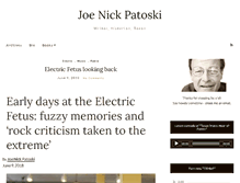 Tablet Screenshot of joenickp.com